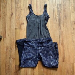 Matching set of lululemon top and bottom